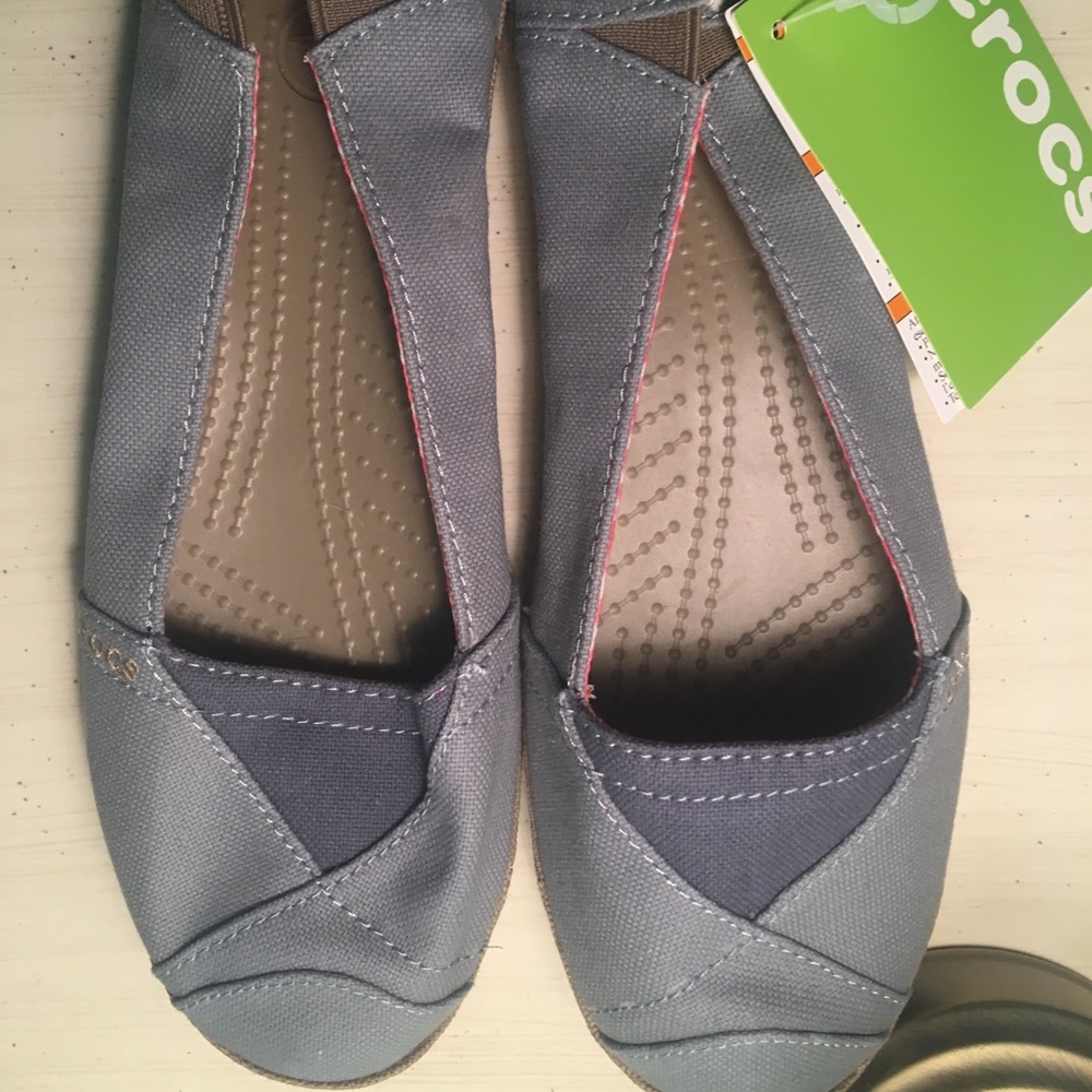 Crocs blue flats. New with tags!